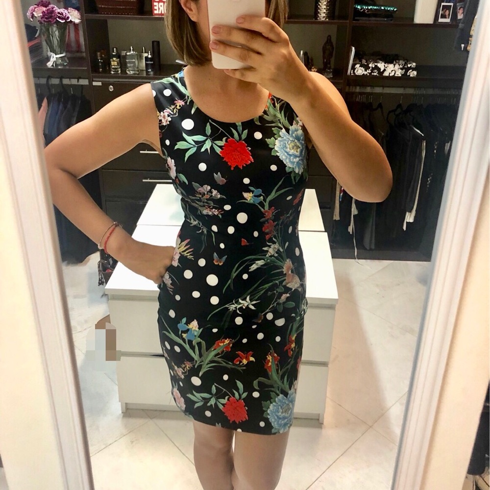 🧡Dots and Flowers Mini Dress